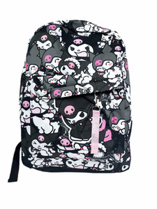 Ninja Kuromi Grey Backpack w/ Front Pouch