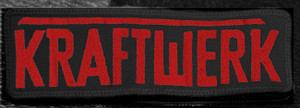 Kraftwerk - Red Logo 4x2" Embroidered Patch