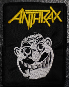 Anthrax Not Man Yellow 3x4" Embroidered Patch