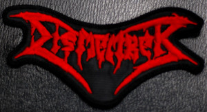 Dismember - Red Logo 5x3" Embroidered Patch
