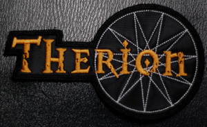 Therion Gold Logo 3.5x3.5" Embroidered Patch