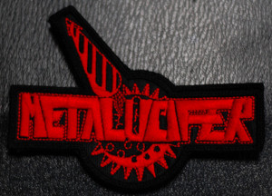 Metalucifer Red Logo 4x3" Embroidered Patch