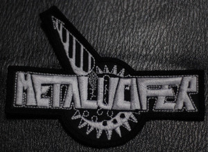 Metalucifer White Logo 4x2" Embroidered Patch