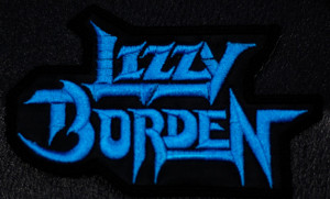 Blue Lizzy Borden Logo 5x3.5" Embroidered Patch