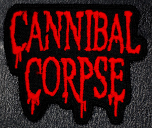 Cannibal Corpse Red Logo 4x3" Embroidered Patch