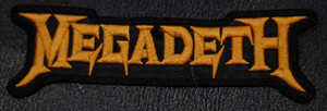 Megadeth - Gold Logo 5.5x2" Embroidered Patch