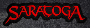 Saratoga Red Logo 5x1.5" Embroidered Patch