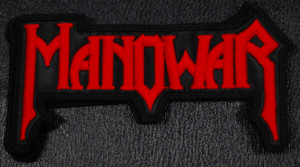 Manowar - Red Logo 4x3" Embroidered Patch
