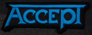 Accept Blue Logo 4x2" Embroidered Patch