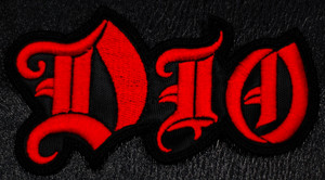 Dio Red Logo 3x2" Embroidered Patch