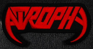 Atrophy Red Logo 3x2" Embroidered Patch