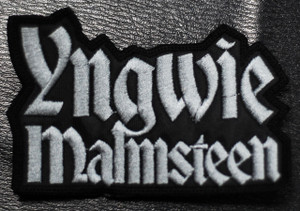Yngwie Malmsteen - Grey Logo 3.5x2" Embroidered Patch
