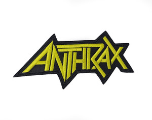 Anthrax - Yellow Logo 5x3" Embroidered Patch