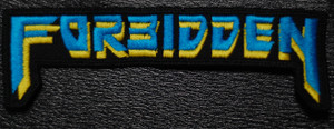 Forbidden Blue Logo 5.5x1.5" Embroidered Patch