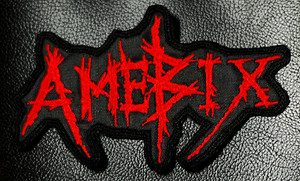 Amebix Red Logo 5x2.5" Embroidered Patch