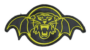 Tiger Army - Yellow Logo 5x3" Embroidered Patch
