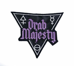 Drab Majesty - Triangle Logo 4.5x4" Embroidered Patch