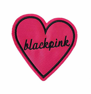 BlackPink - Cursive Pink Heart 3" Embroidered Patch