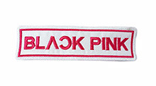 BlackPink White Logo 4.5" Embroidered Patch