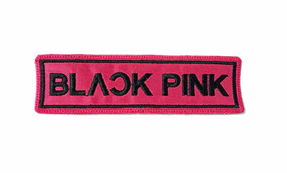 K-Pop Black Pink Korean Music Group Logo Embroidered Iron On Patch