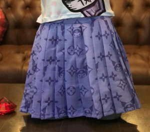 Kuromi Purple Pleated Skirt