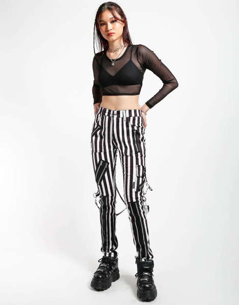 Classic Slim Leg Medium Stripe Bondage Pant - Nuclear Waste