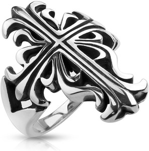 Celtic Cross Casted Stainless Steel Ring