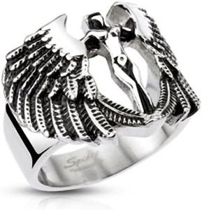 Archangel Goddess Cast Ring Stainless Steel