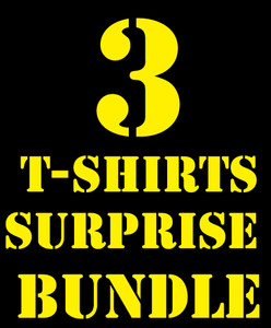 3x "INDUSTRIAL/SYNTH-POP/EBM" T-shirt Surprise Bundle Gift Pack