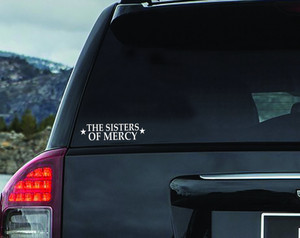 The Sisters of Mercy Logo 8x2" Vinyl Cut Sticker