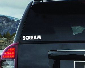 Scream Movie 8x2" Vinyl Cut Sticker