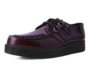 F9857 Burgundy Rub-Off Viva Low Creepers - DISCONTINUED