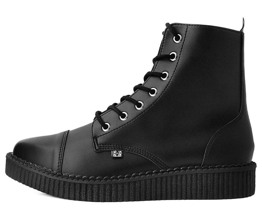 A3093 Black Canvas 8-Eye Sneaker Boot Black