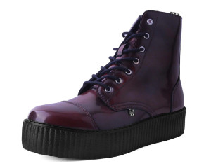 V9858 Burgundy Rub Off Vegan 7i Boots -DISCONTINUED-