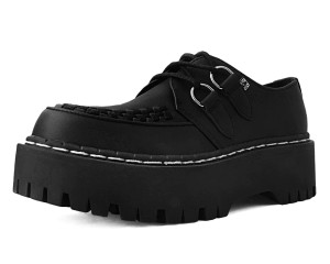 A3050 Black Interlace Double Decker Creepers