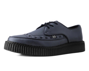 A3128 Gunmetal Vegan Lace Up Creepers