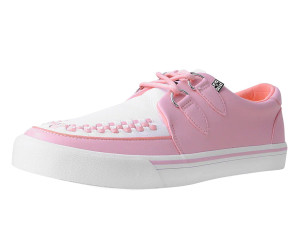 A3091 Pink & White 2-Ring Creeper Sneaker