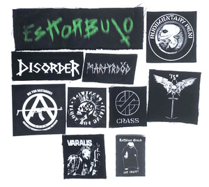 10 Patch Lot - Eskorbuto, Crass, G.I.S.M. Disorder, Varaus + More!