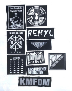 10 Patch Lot - Psychic TV, KMFDM, Industrial Nation + More!