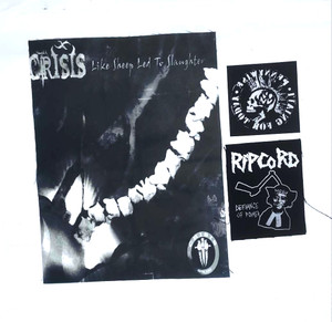 3 Patch Lot - Crisis Backpatch, Pennywise Ripcord Punk + More!