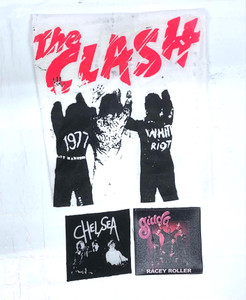 3 Patch Lot - The Clash Backpatch, Chelsea, Giuda Racey Roller