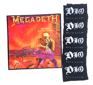 2 Patch Lot - Peace Sells...But Who's Buying Backpatch, Dio