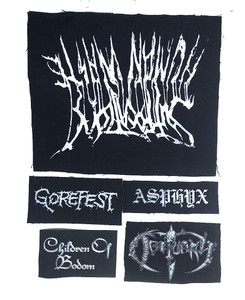 5 Patch Lot - Gorefest, Children Of Bodom, Asphyx + More!
