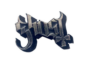 Ghost Logo 1.75x1.25" Metal Badge
