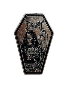 Mayhem Coffin 1x2" Metal Badge