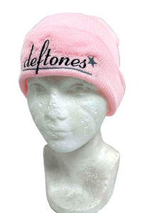 Deftones - Pink Embroidered Beanie