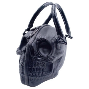 Skull Handbag Purse Black
