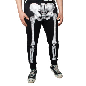 Skeleton White Bone Jogger Pants