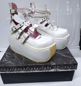 Violet-45 White Kawaii Japan Style Lolita Shoes #7us *LAST ONE IN STOCK*