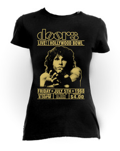 The Doors - Hollywood Live 1968 Girls T-Shirt
